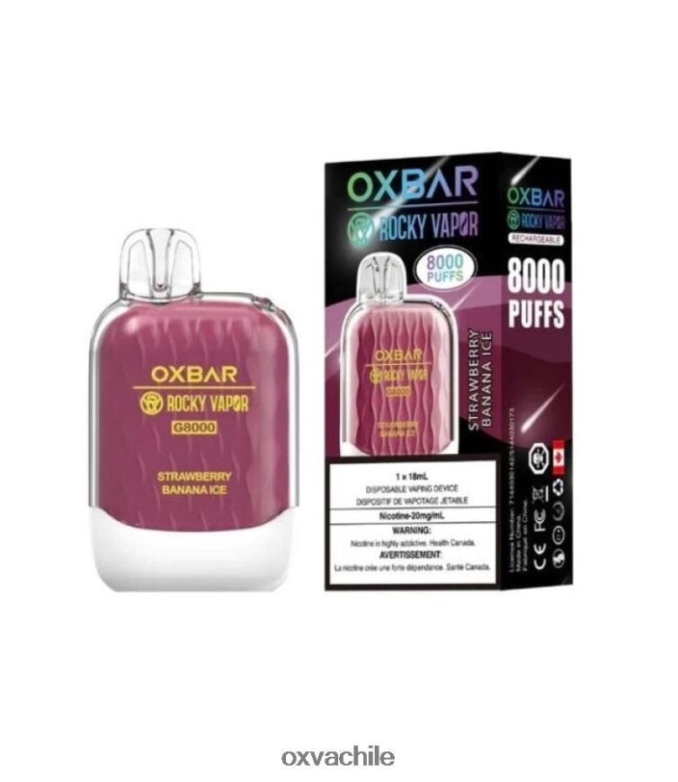 OXVA Chile - hielo de fresa y plátano 8VJ86T41 OXVA OXBAR G8000