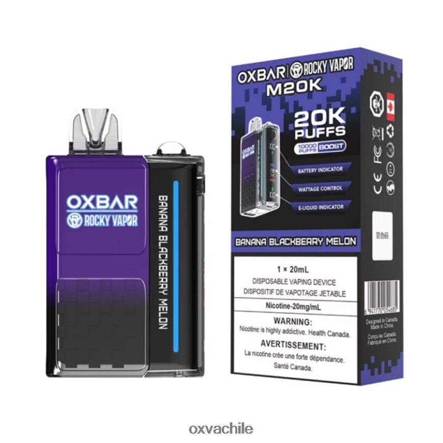 OXVA Chile - plátano, mora, melón 8VJ86T1 OXVA OXBAR M20K