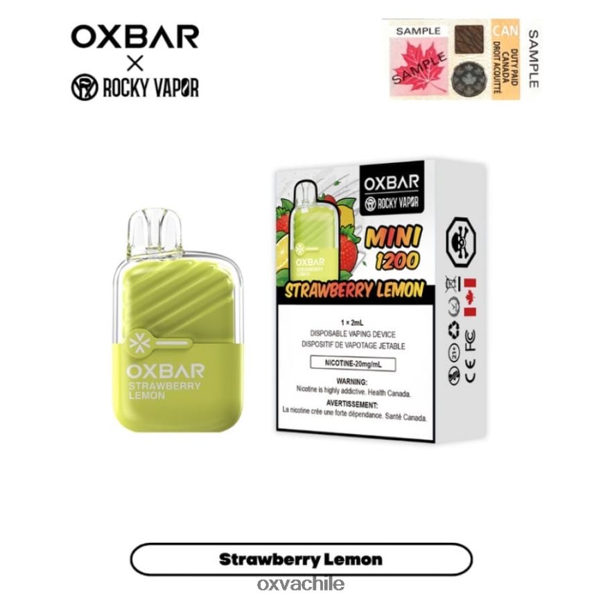 OXVA disposable pod - limon fresa 8VJ86T19 OXVA OXBAR MINI 1200